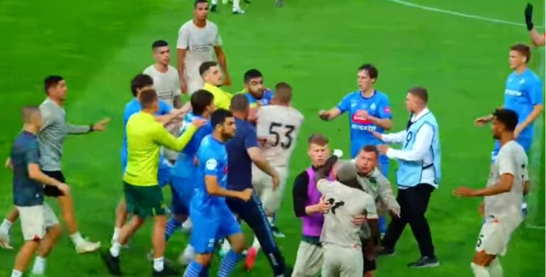 Krasnodar’daki bir maçta yaşanan kavga nedeniyle futbolcuların cezalandırılması istendi